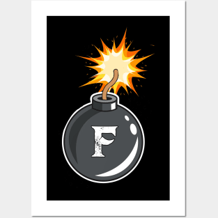 Drop The F-Bomb Funny Shirt for Men and Women Posters and Art